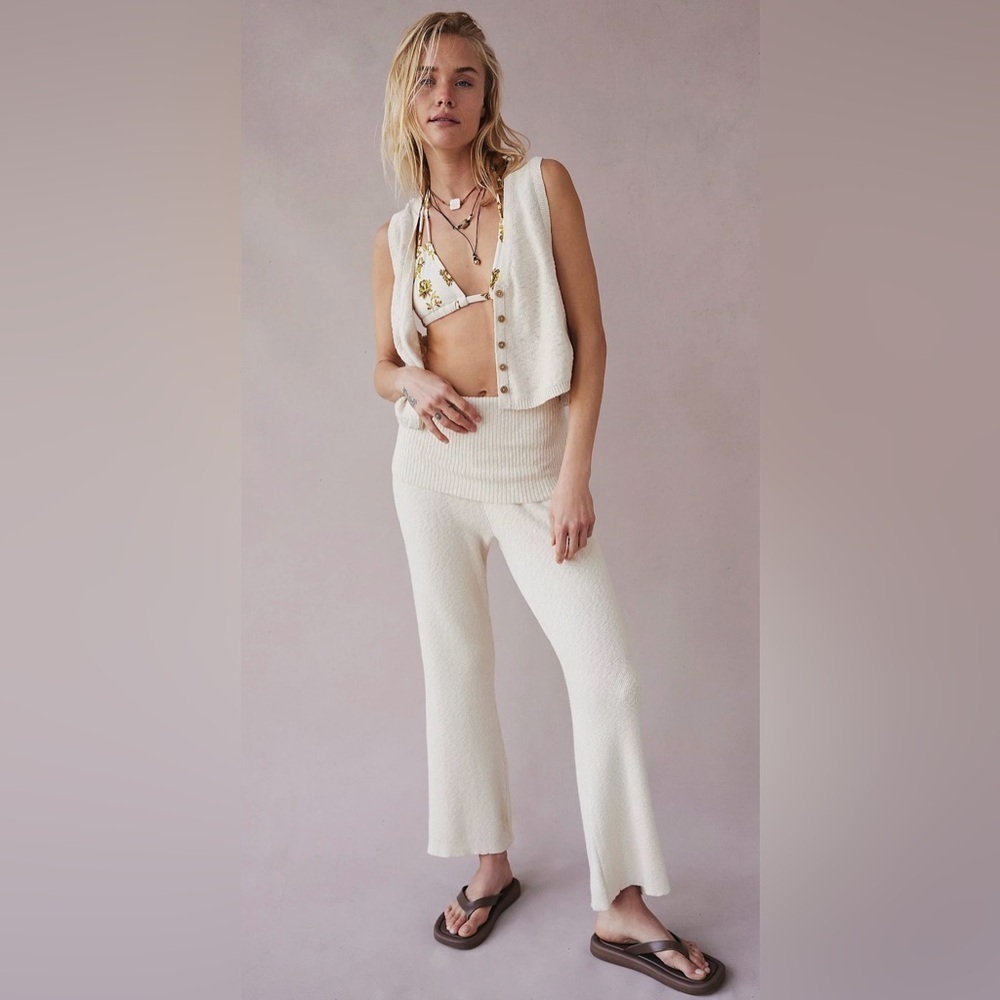 NWOT Free people ruby sweater pant set $108 Retail